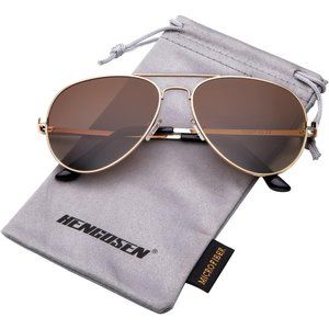Polarized  Metal Frame, Police Sun glasses For Unisex with UV 400 Protection